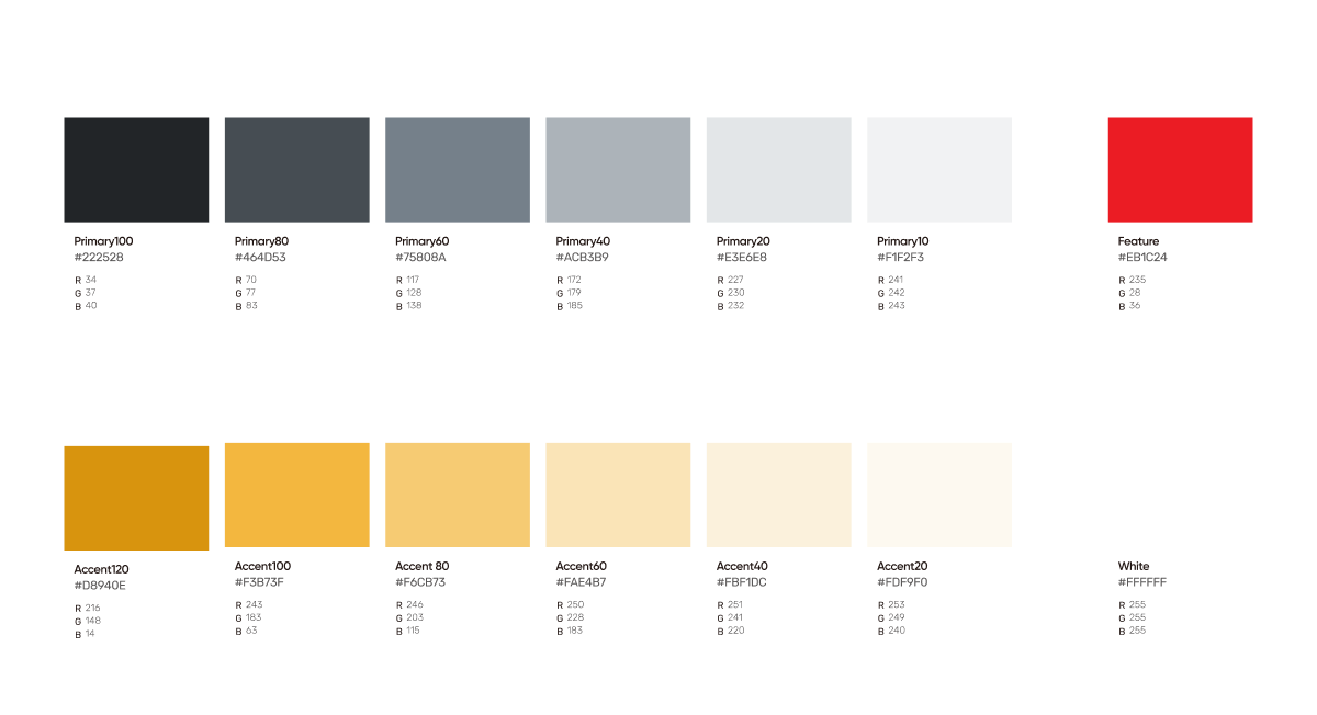 Design system color palette