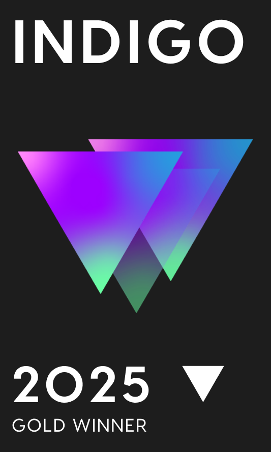 2025 Indigo Design Award Gold badge